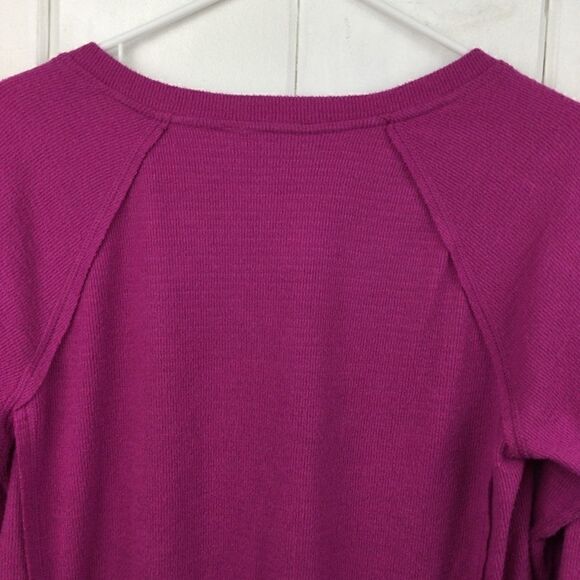 Wildfox Haley Brushed Purple V-Neck, Small - Picture 10 of 12